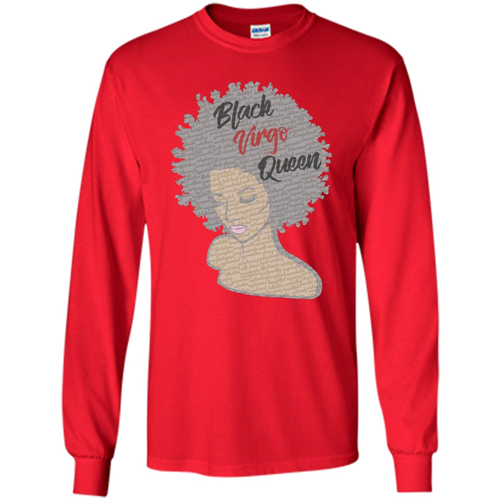 Black Virgo Queen T-shirt Red