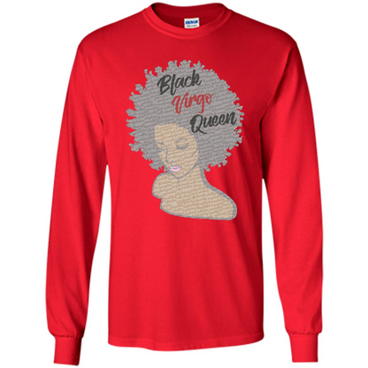Black Virgo Queen T-shirt Red