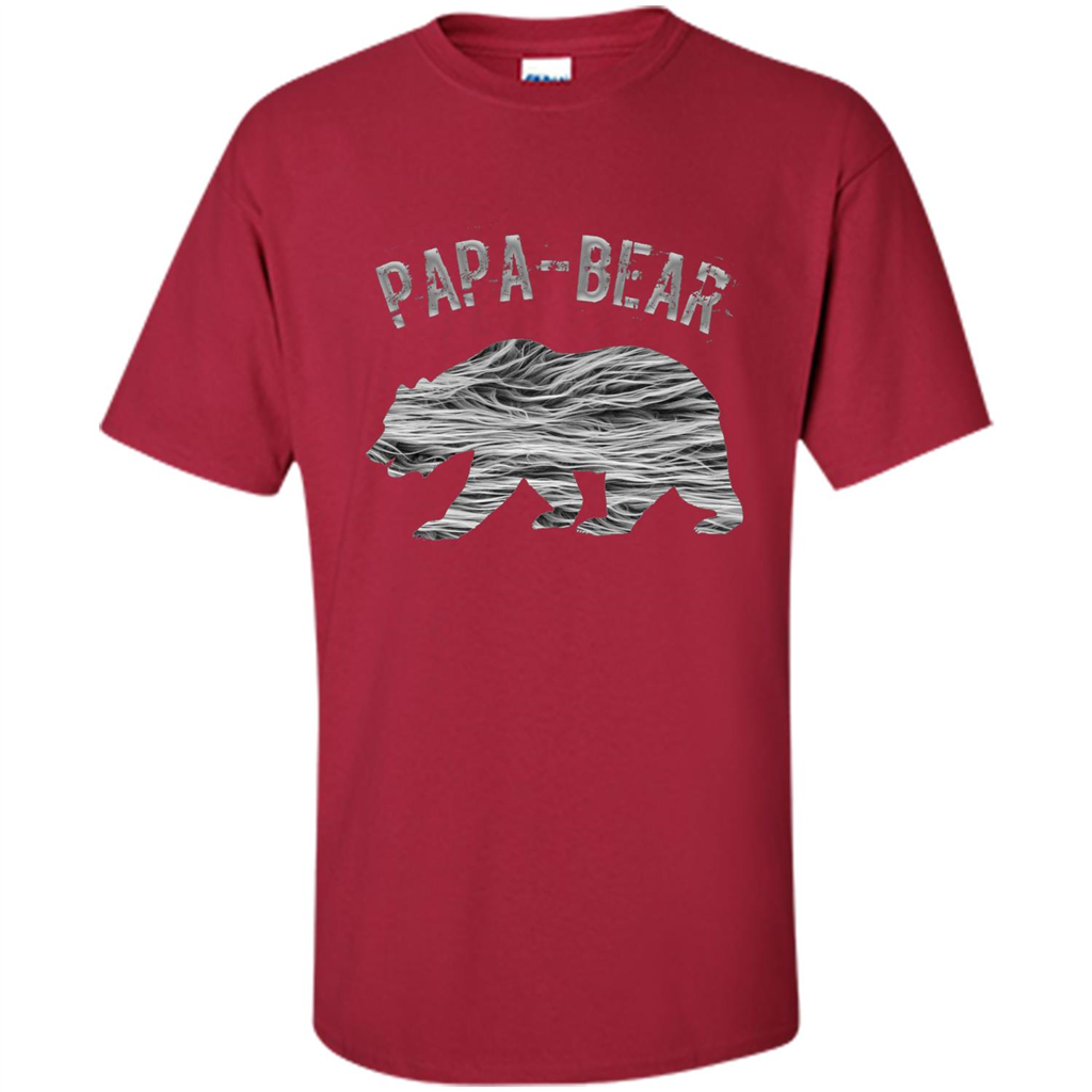 Fathers Day T-shirt Papa Bear Cardinal