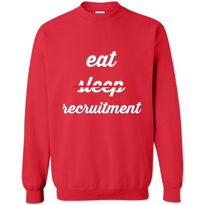 Eat Sleep Recruitment T-shirt Red