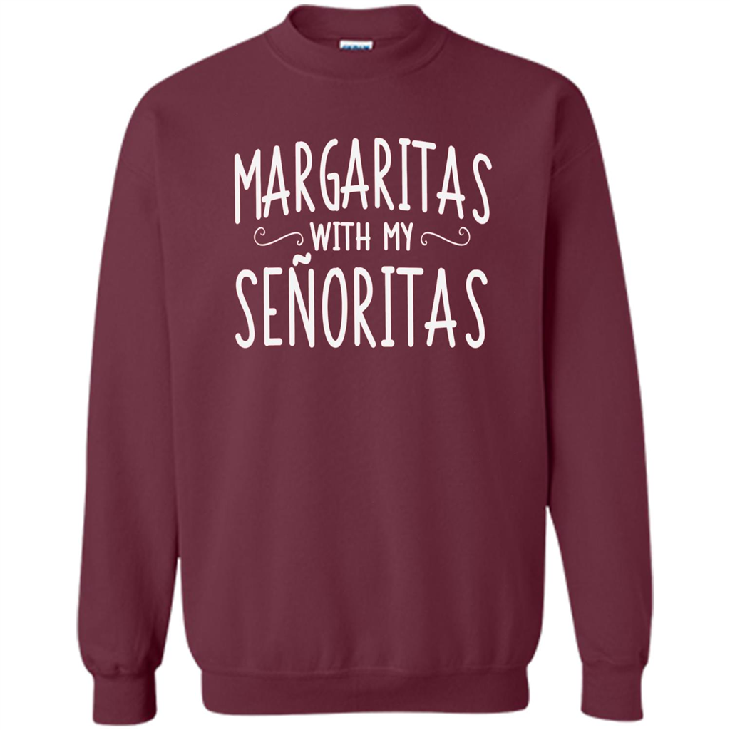 Margaritas With My Senoritas T-shirt Maroon