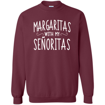 Margaritas With My Senoritas T-shirt Maroon