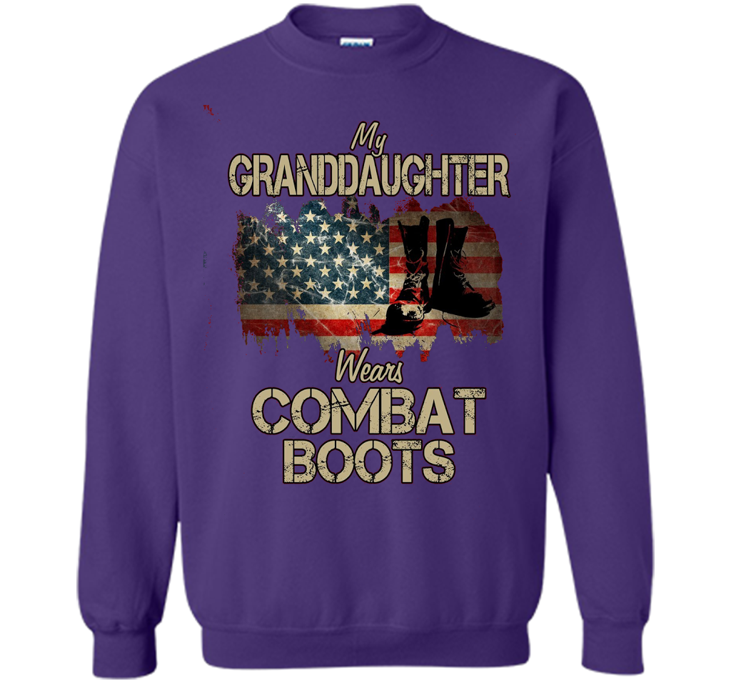 Combat Boots Soldier Granddaughter premium tee t-shirt Purple