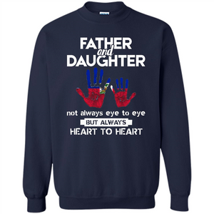Father And Daughter  Father's Day T-shirt Heart To Heart