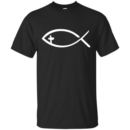 Christian T-shirt Jesus fish T-shirt Royal