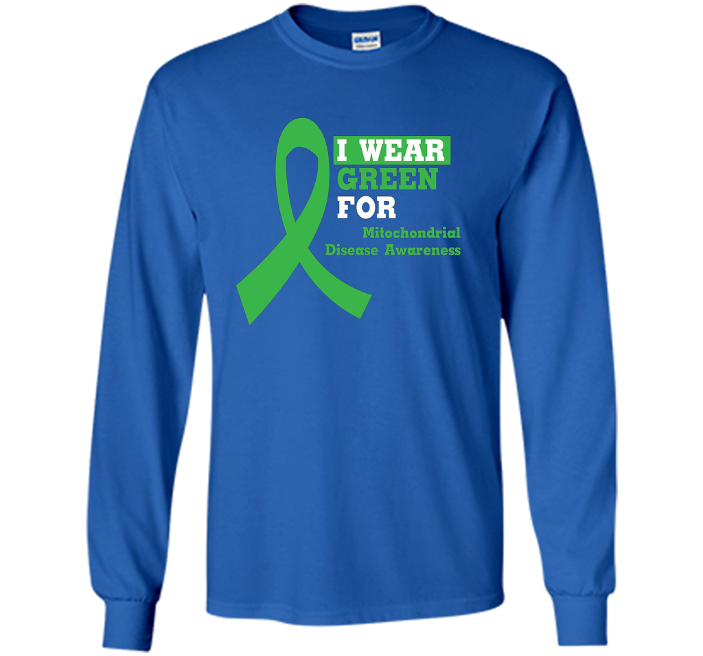 I Wear Green Mitochondrial Disease Awareness Strong T-shirt Royal