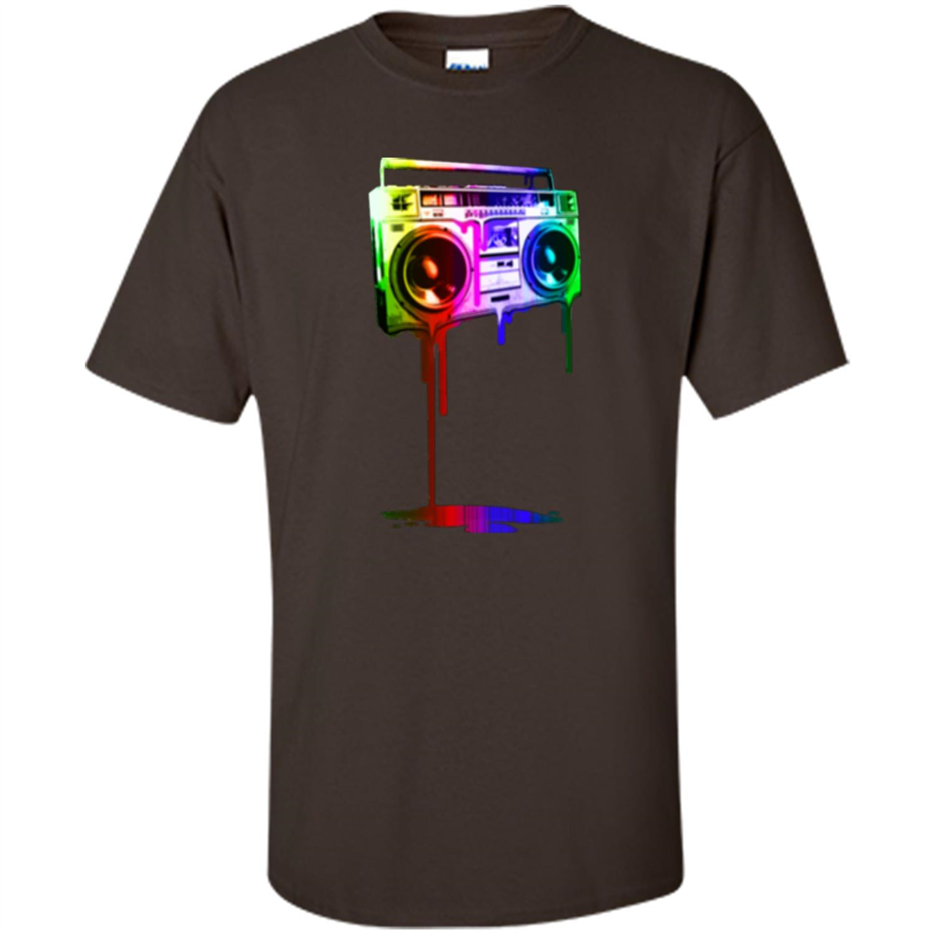 Melting Boombox Digital Rainbow Look Dark Chocolate