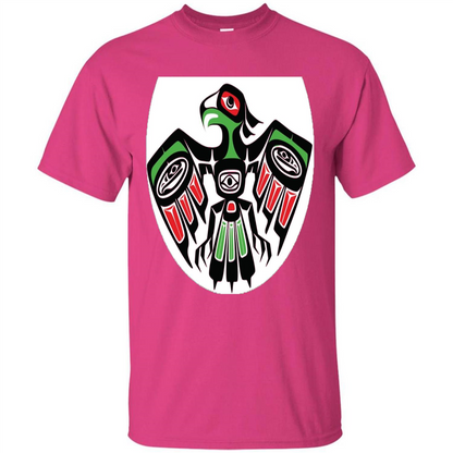 Native American Eagle T-shirt Heliconia
