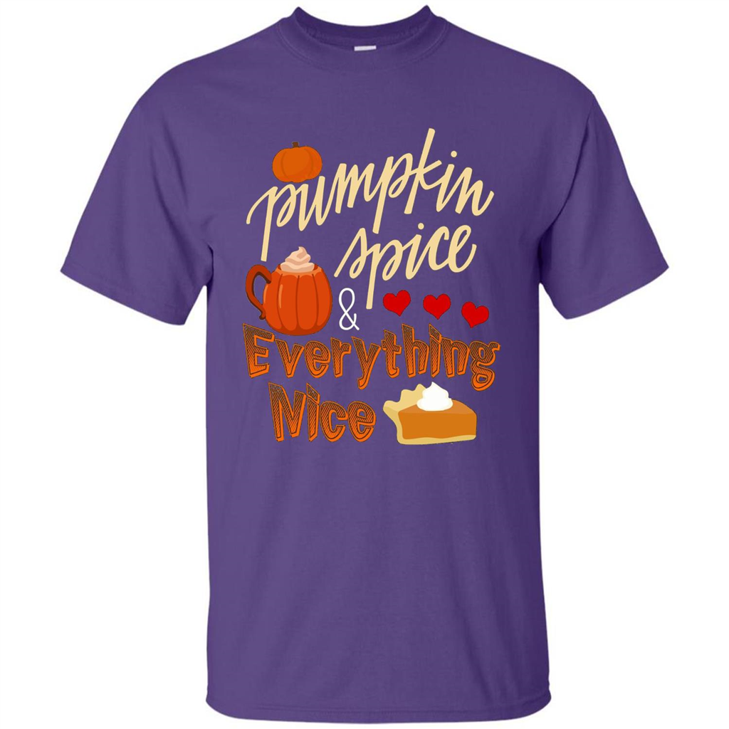 Pumpkin Spice Everything Nice T-shirt Purple