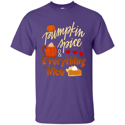 Pumpkin Spice Everything Nice T-shirt Purple