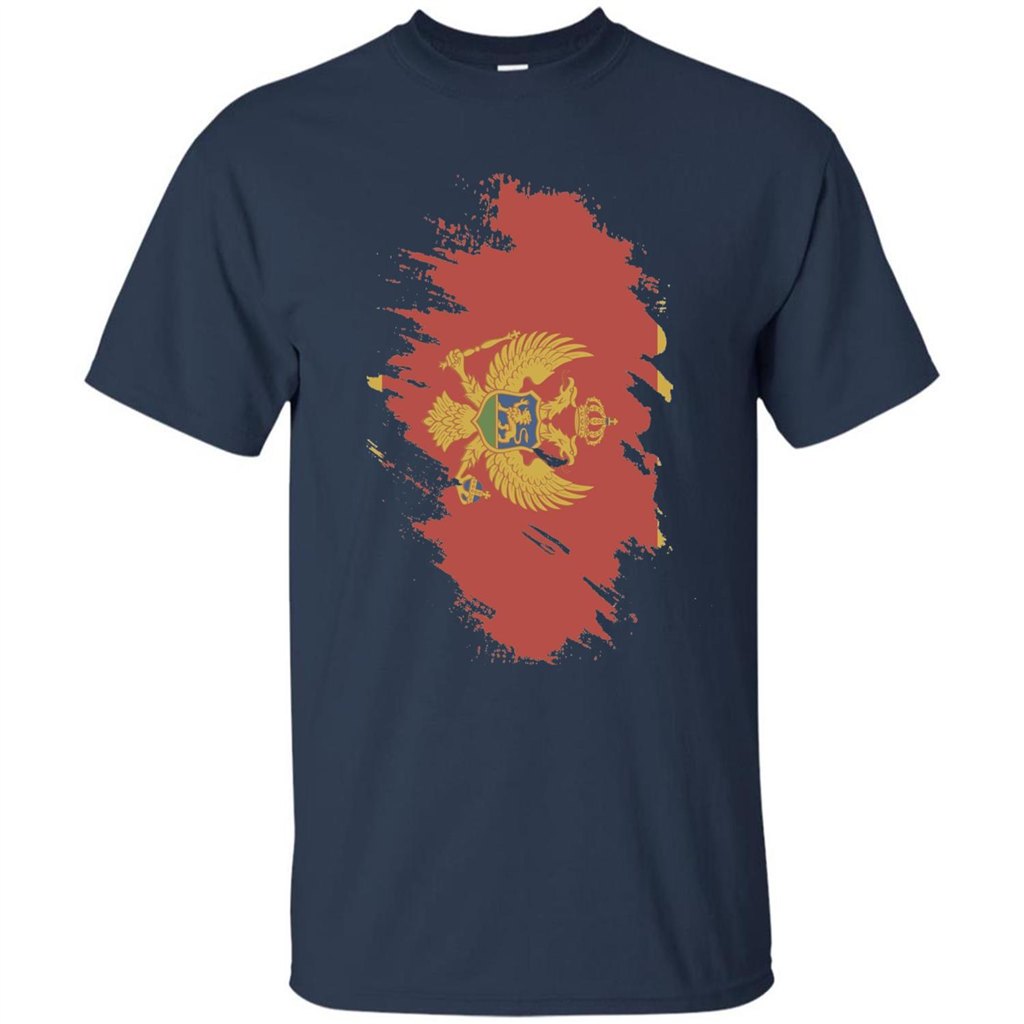Flag of Montenegro T-shirt National Montenegrin Navy