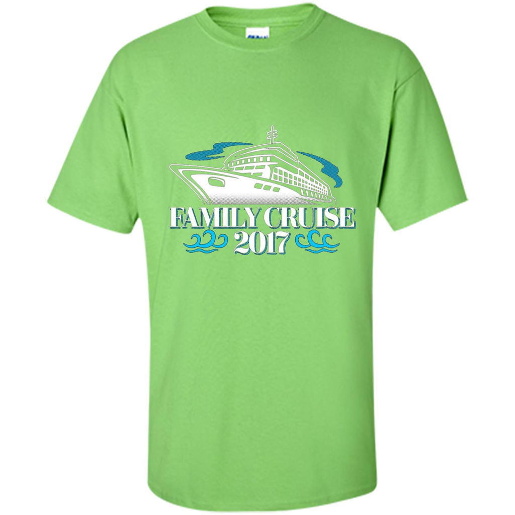 Family Cruise 2017 Vacation T-shirt Lime