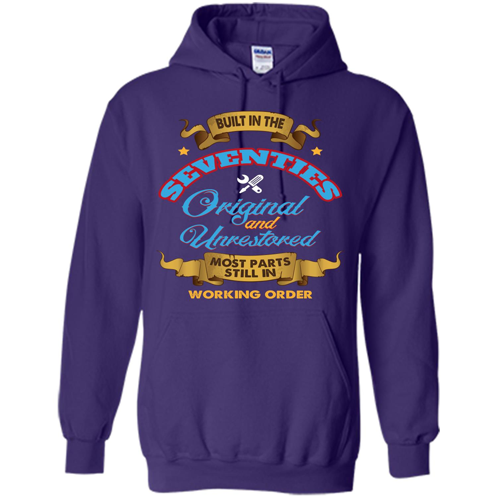 Built in 70s Original and Unrestored Most Parts Still In Working Order T-shirt Purple