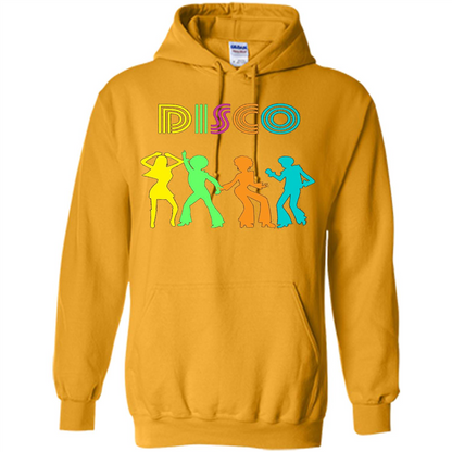Disco Dancers Dancing Design T-shirt Gold