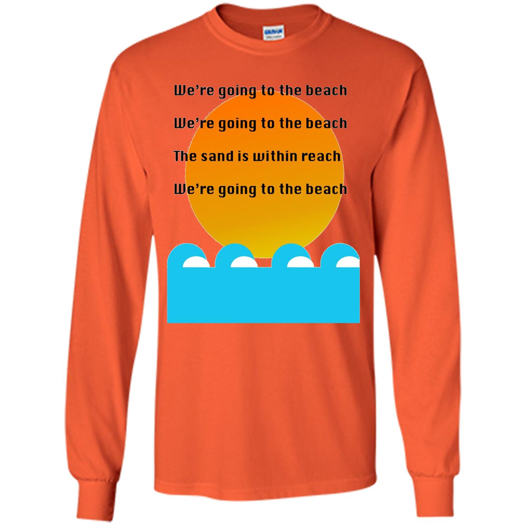 Summer T-shirt We're Going To The Beach T-shirt Orange