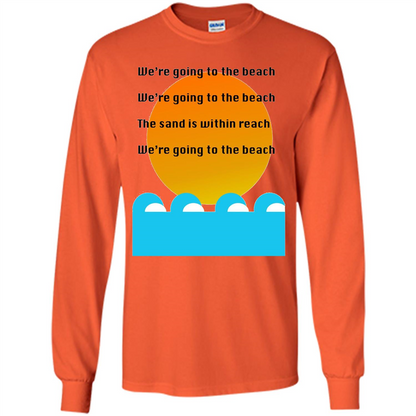 Summer T-shirt We're Going To The Beach T-shirt Orange