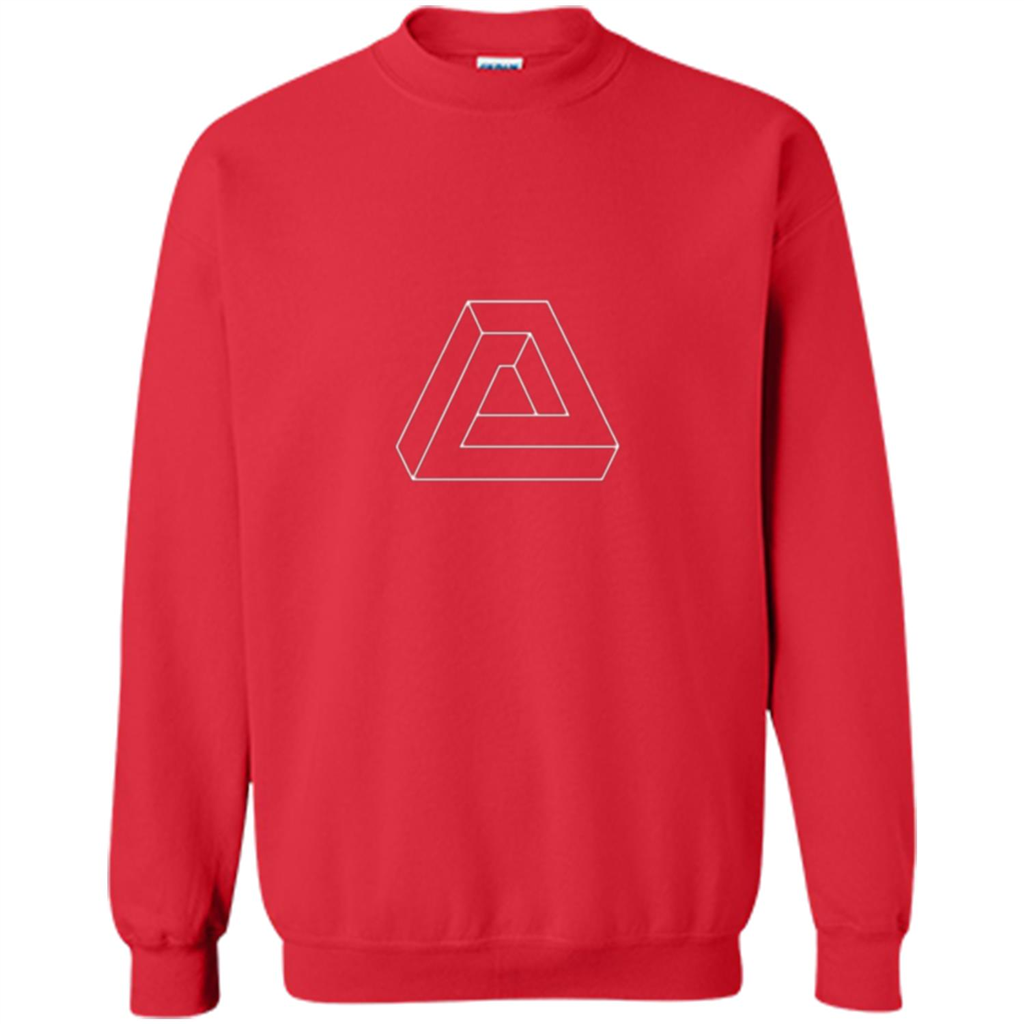Optical Illusion - Impossible Figure T-shirt Red
