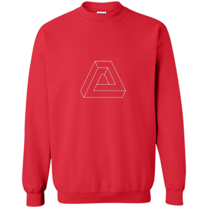Optical Illusion - Impossible Figure T-shirt Red