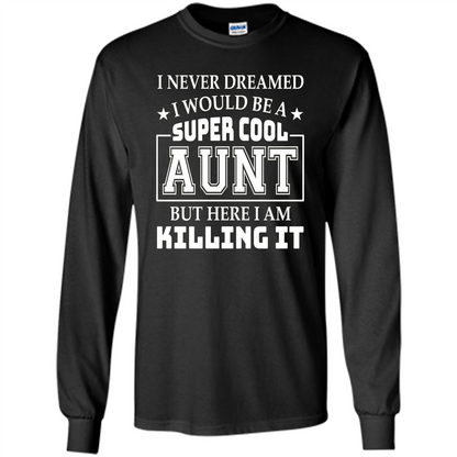 Super Cool Aunt T-shirt Black