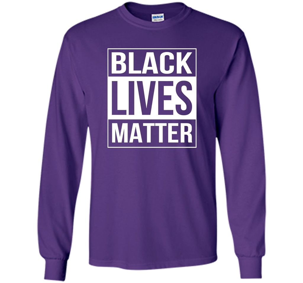 Black Lives Matter Political Protest T-Shirt shirt Purple