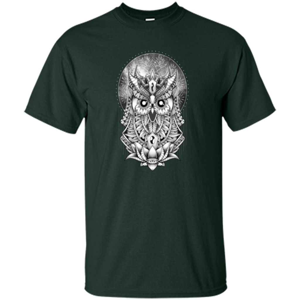 Venus Owl T-shirt Planet Forest Green