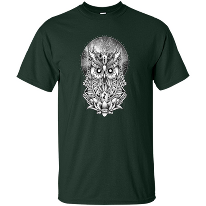 Venus Owl T-shirt Planet Forest Green