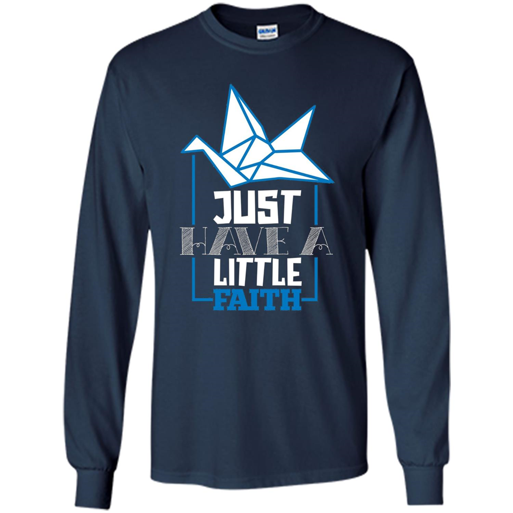 Movie Lover Shirt Just Have A Little Faith T-shirt Navy