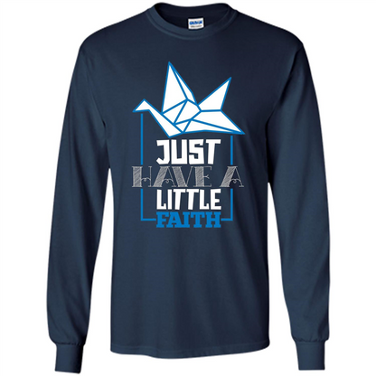 Movie Lover Shirt Just Have A Little Faith T-shirt Navy