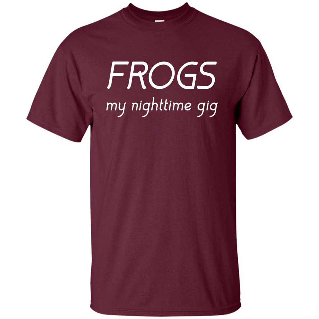 Frogs My Nighttime Gig T-shirt Maroon