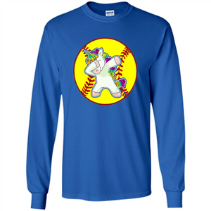 Unicorn Dabbing Softball T-shirt