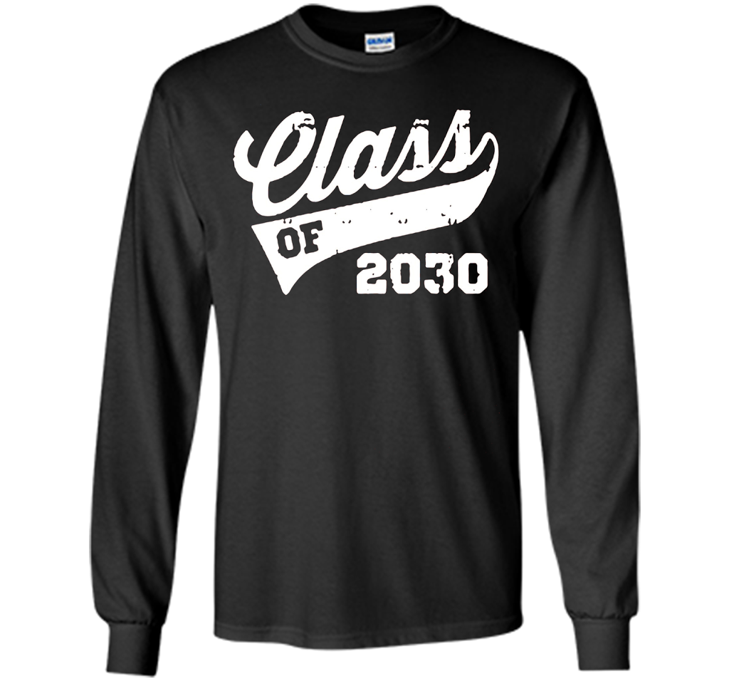Kindergarten T-shirt Class Of 2030 Kindergarten Style T-shirt Black