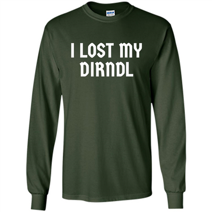 I Lost My Dirndl Oktoberfest Beer Party T-Shirt Forest Green