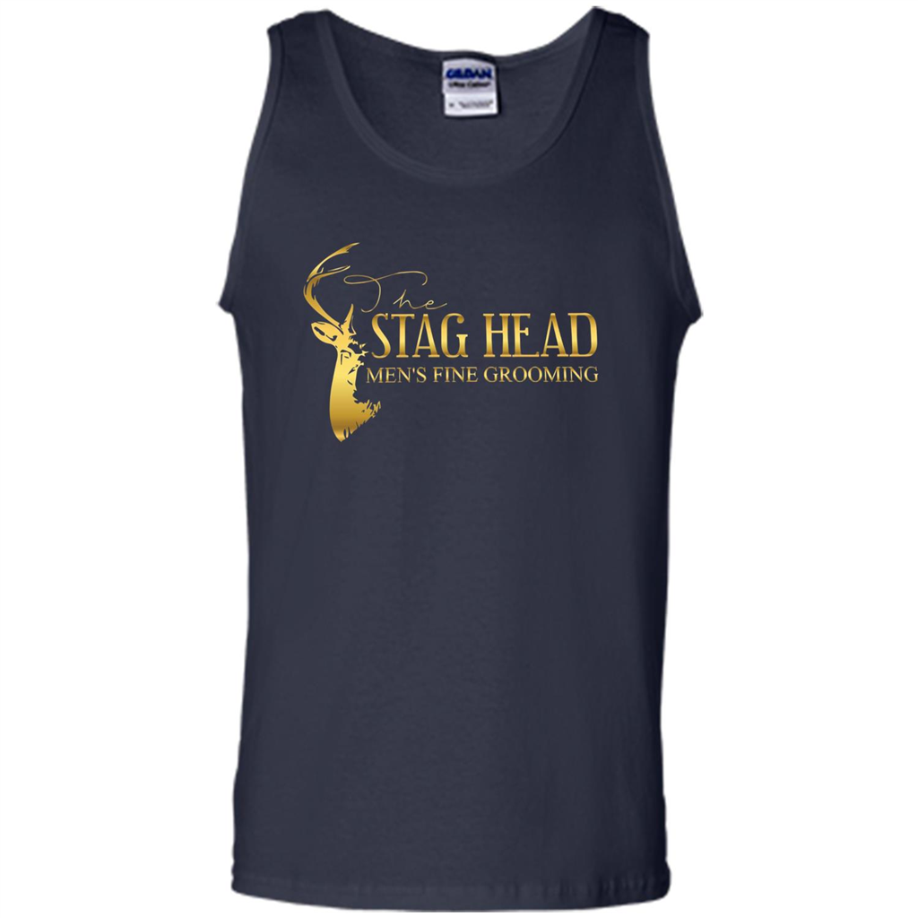 The Stag Head Men's Fine Grooming T-shirt Navy