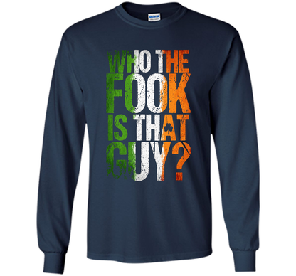 Boxing T-shirt Who The Fook Is That Guy Navy