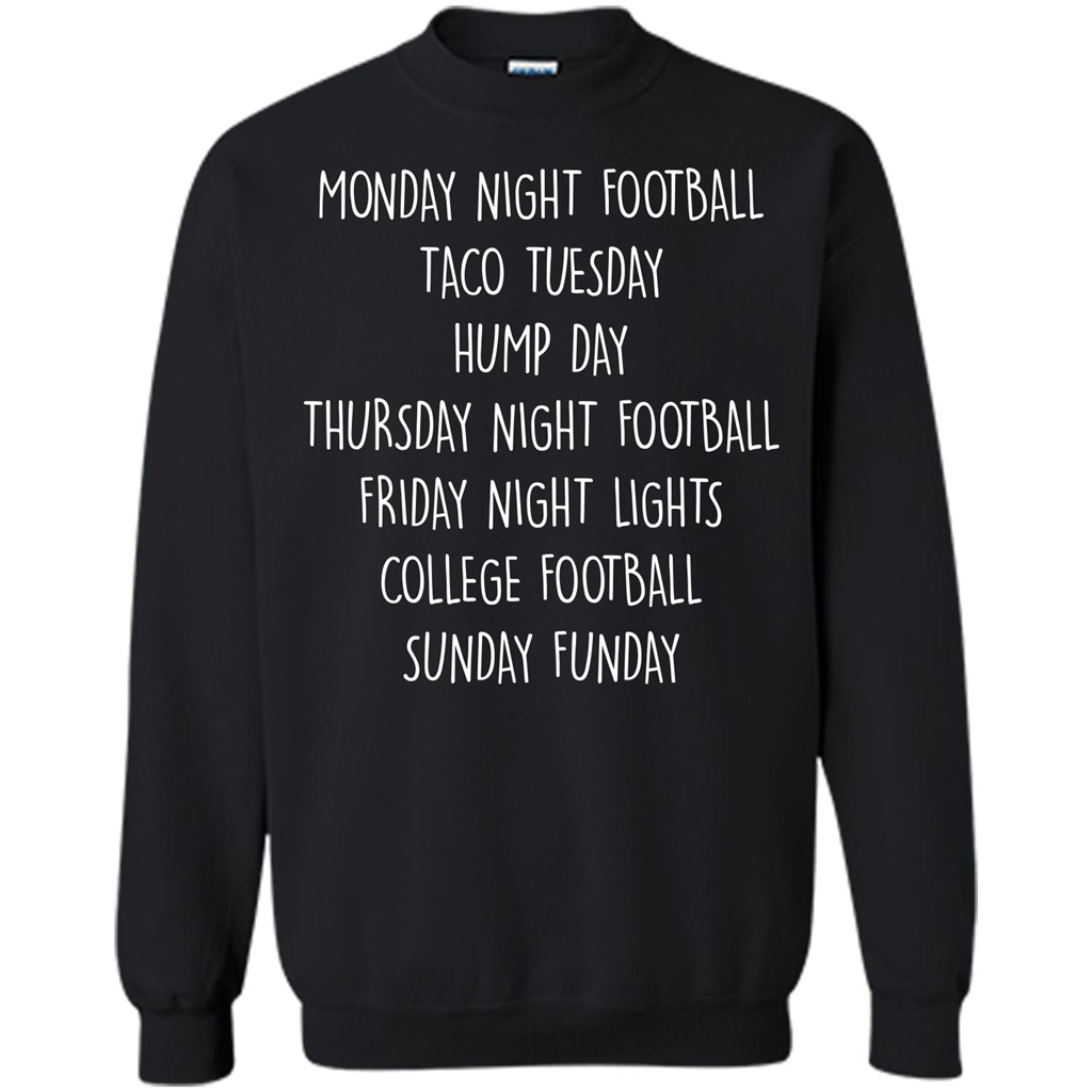 Football T-shirt Monday Night Football Taco Tuesday Black