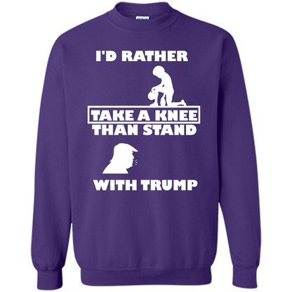 American T-shirt I'd Rather Take A Knee T-shirt Orange