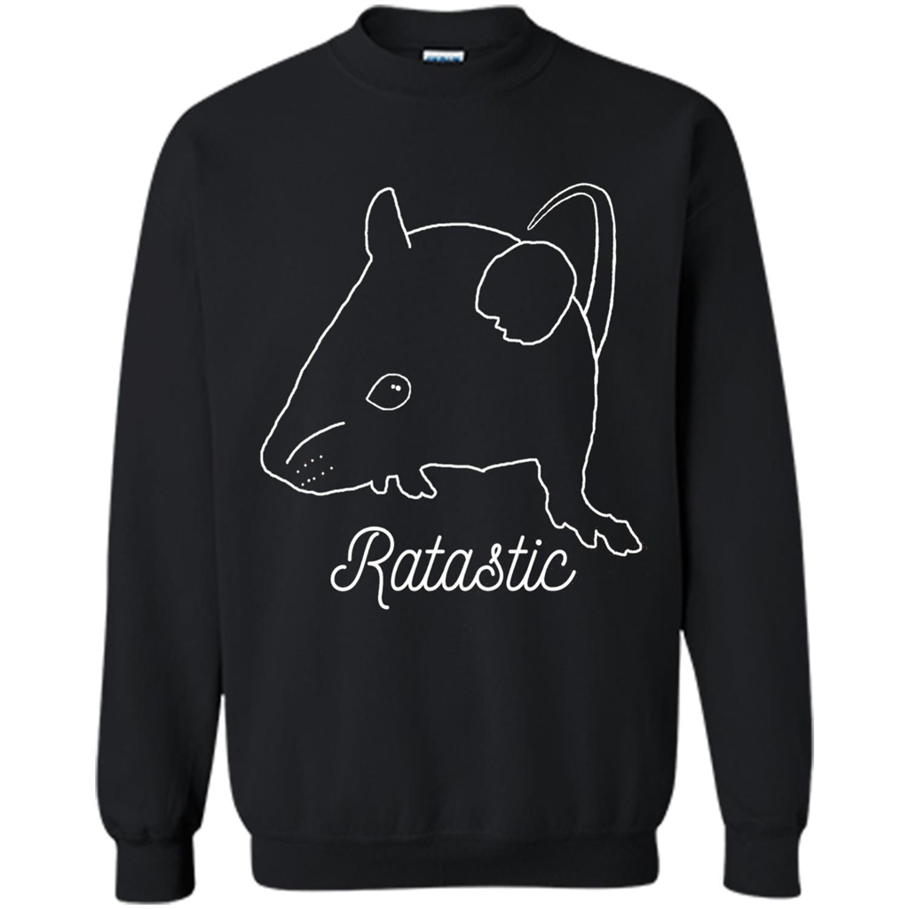 Cute Rat Owners T-shirt Ratastic Black