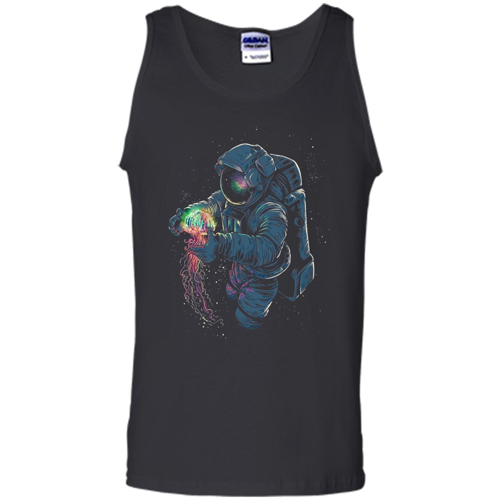 Space Rave T-shirt Jelly Fish Rainbow Astronaut Friends T-shirt Royal