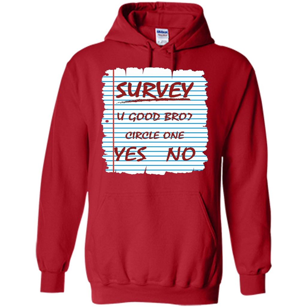 Survey You Good Bro T-shirt Red