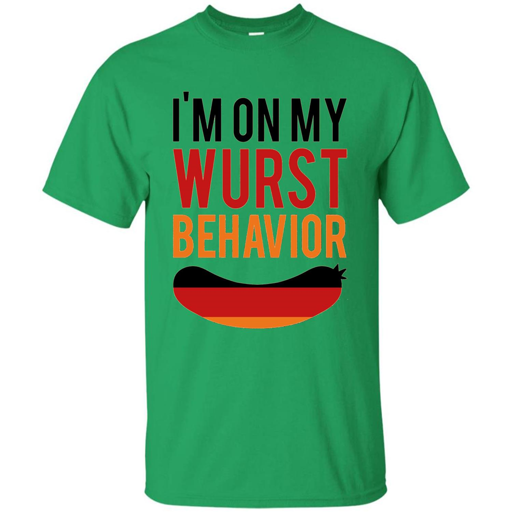 Wurst Behavior Oktoberfest T-shirt Funny German T-shirt Irish Green