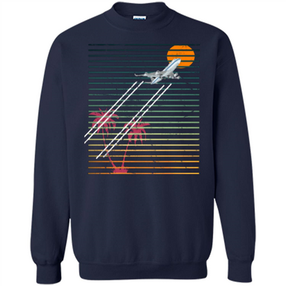 Retro Jet Sunset T-shirt Navy