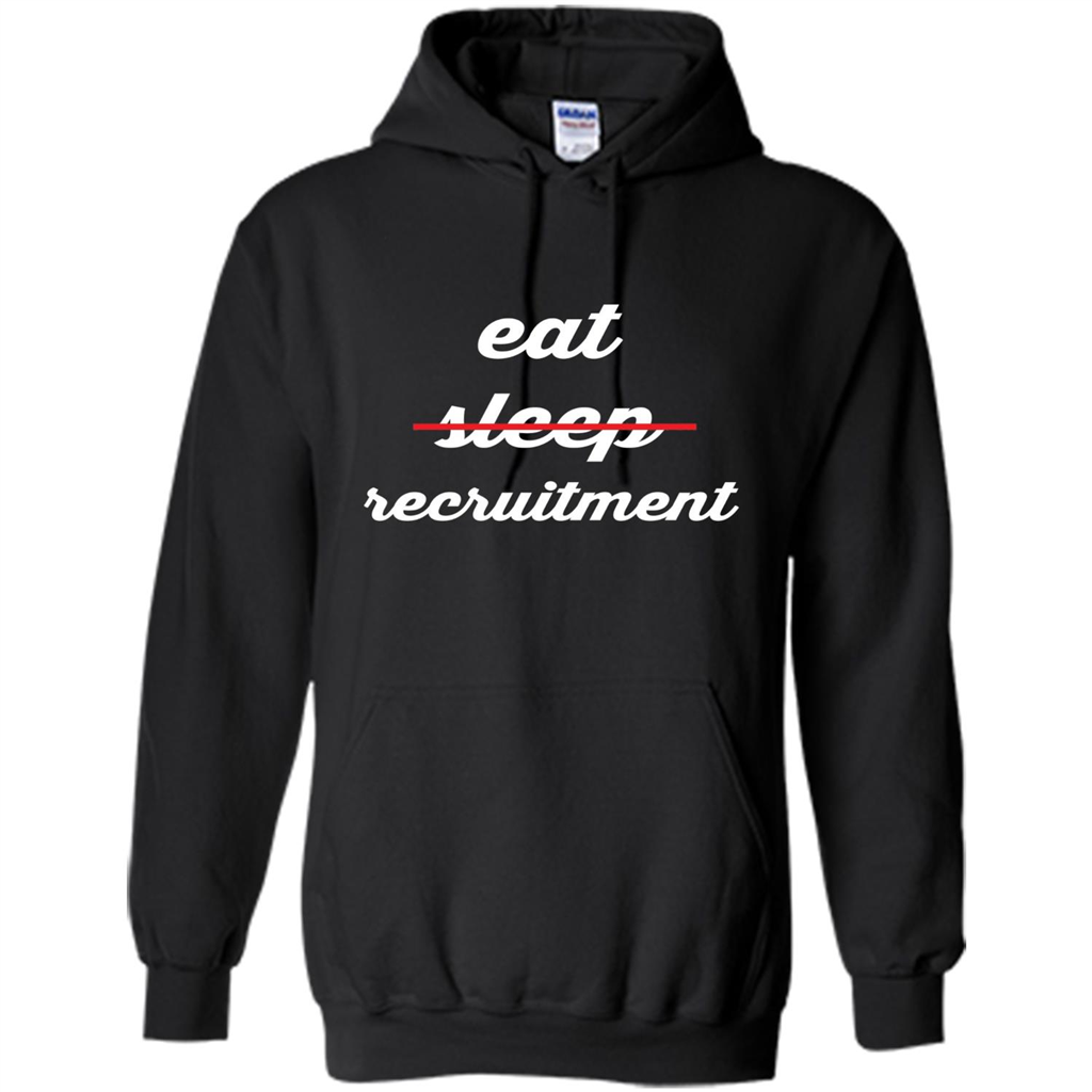 Eat Sleep Recruitment T-shirt Black