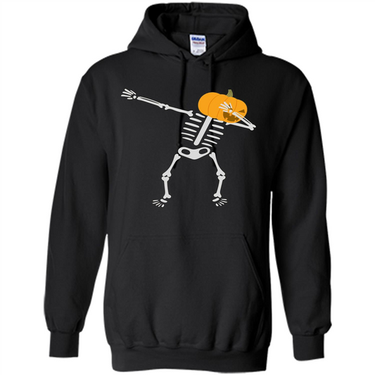 Dabbing Skeleton T-shirt Pumpkin Heat Dabbing Skeleton Black