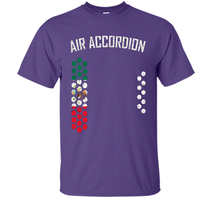 Air Accordion T-shirt The Flag Of Mexico T-shirt Purple
