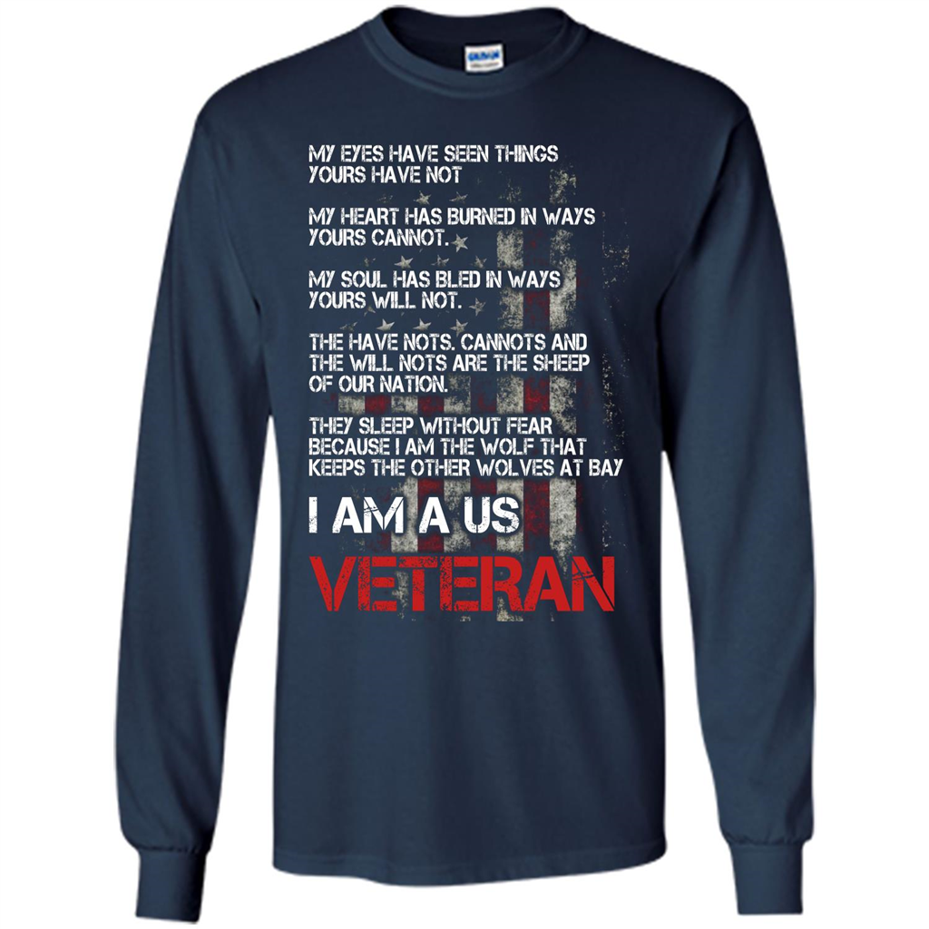 Military T-shirt I Am A Us Veteran T-shirt Navy