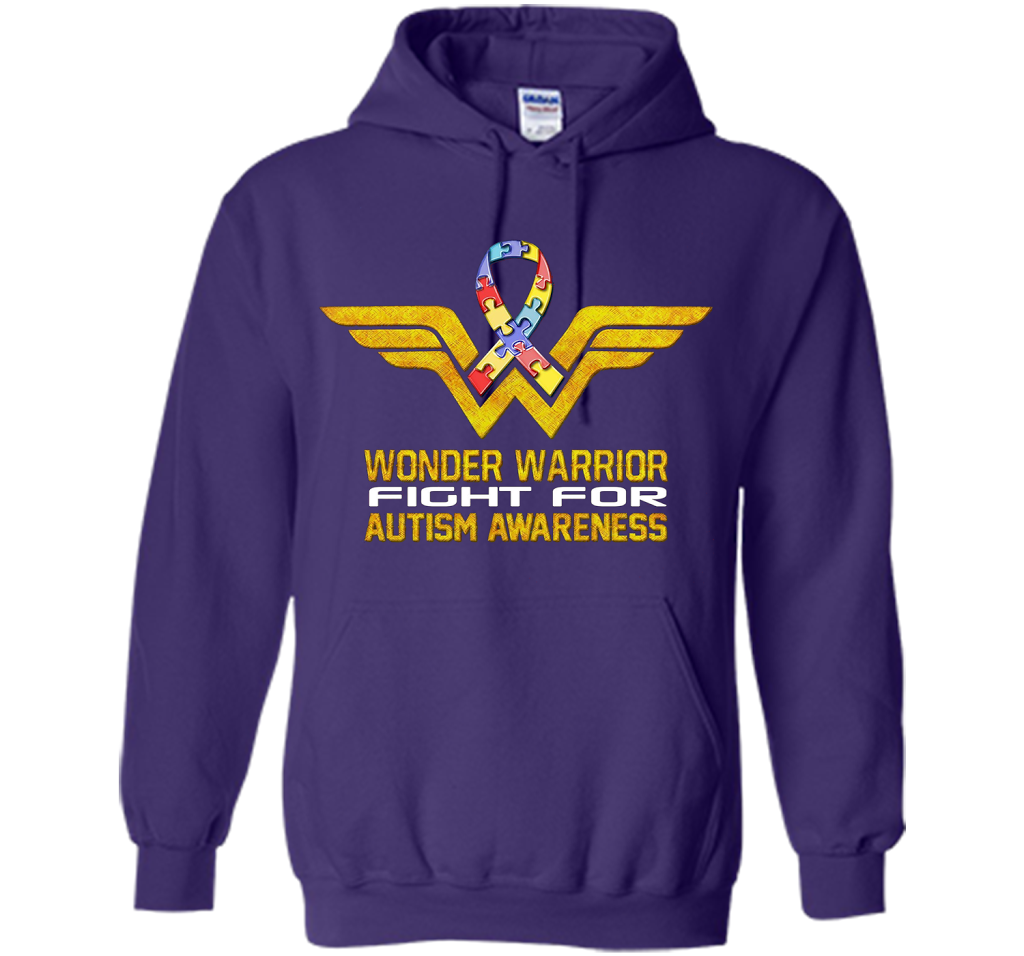 Wonder Warrior Fight For Autism Awareness T-shirt Purple