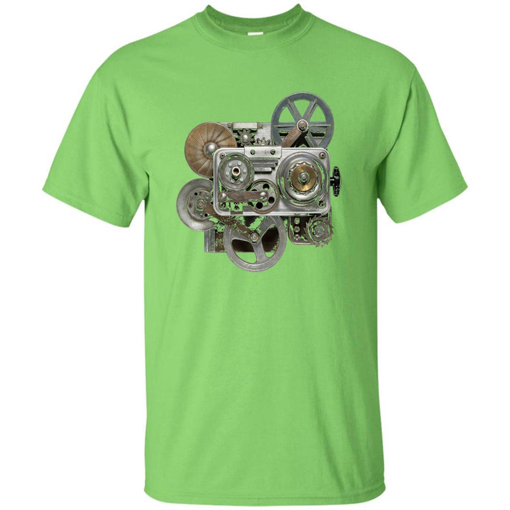 Steampunk Mechanical Gears T-Shirt Lime