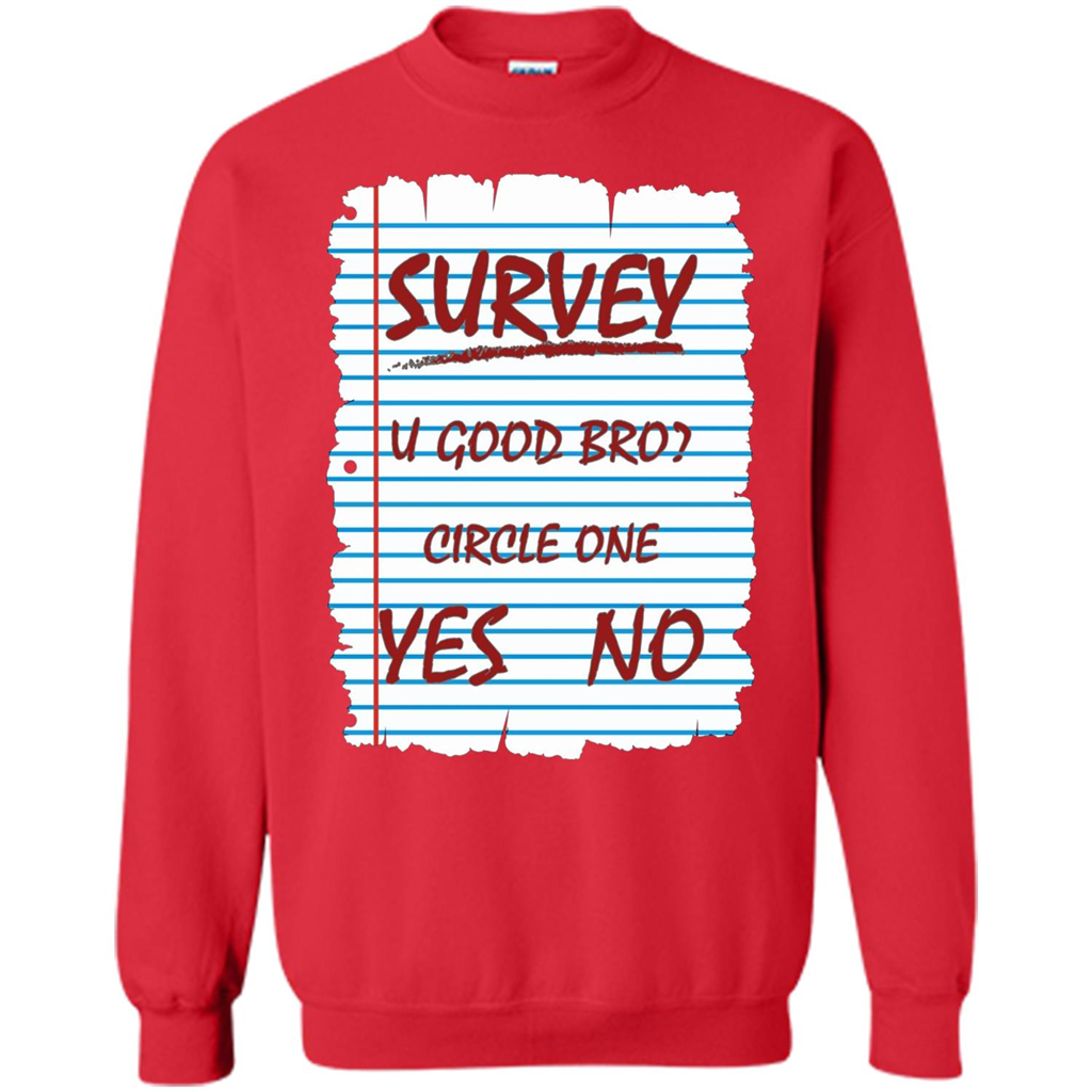 Survey You Good Bro T-shirt Red
