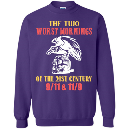 The Two Worst Mornings Of The 21st Century 9-11 and 11-9 T-shirt Orange