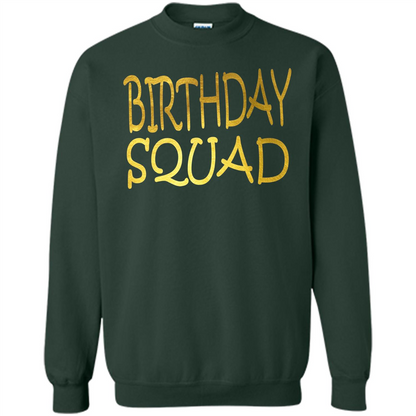 Birthday Squad T-shirt Forest Green